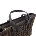 Fendi Roll FF Jacquard Mini Canvas Leather 2-Way Shoulder — view 8