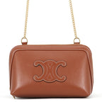 Celine Chain Shoulder Bag Cuill Triomphe Clutch