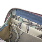 Hermes Coin Case Azap Compact Silk in Mauve Sylvestre Silver Epsom — view 6