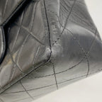 Chanel Shoulder Bag Mini Quilted Lambskin Black Gold — view 6