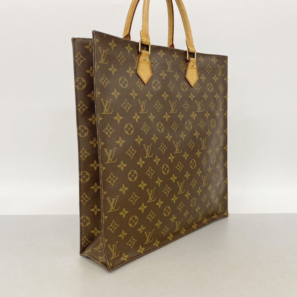 Louis Vuitton Tote Monogram Sac Plat Brown — view 2