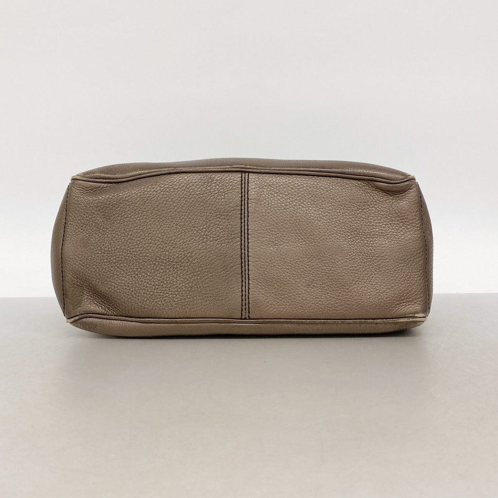 Celine Handbag Bag Leather Brown Gold — view 3