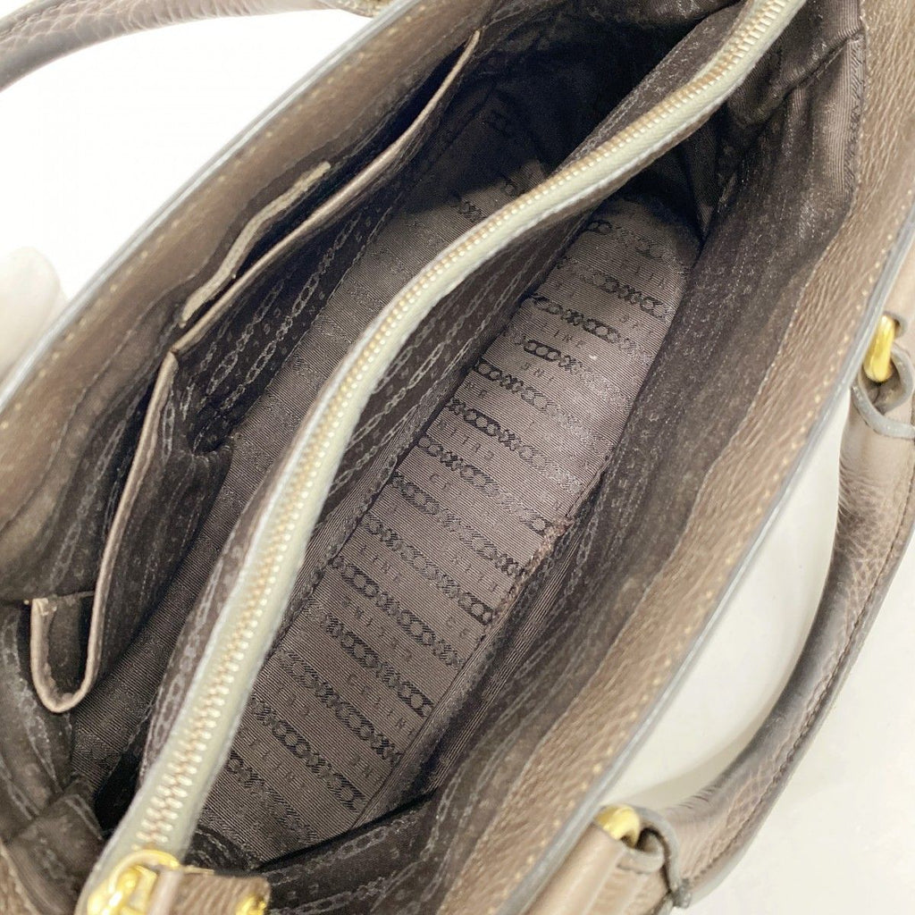 Celine Handbag Bag Leather Brown Gold — view 4
