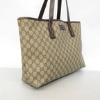 Gucci Tote GG Supreme Brown Silver — view 2