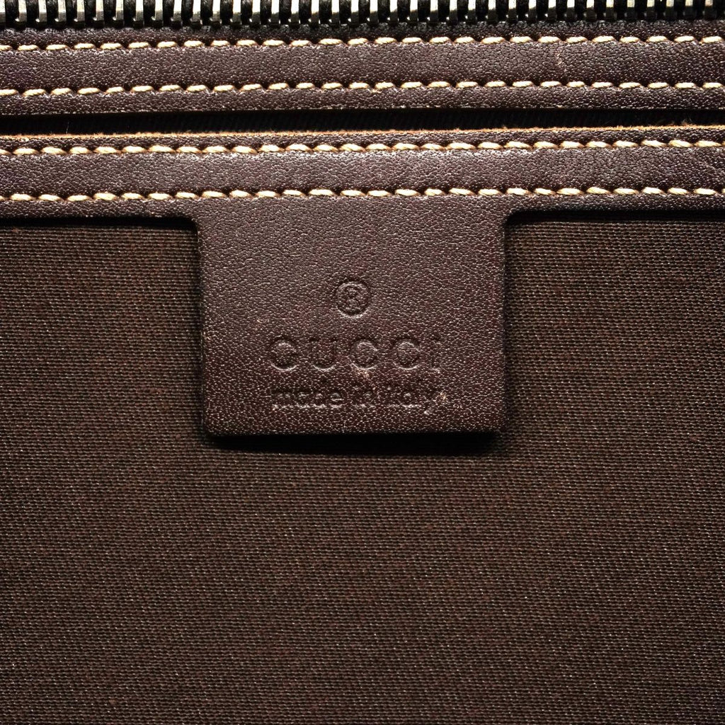 Gucci Tote GG Supreme Brown Silver — view 5