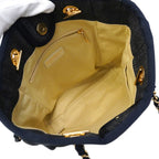 Chanel Chain Tote Deauville Denim Blue Gold — view 4