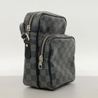 Louis Vuitton Shoulder Bag Damier Graphite Rem Black Gray — view 2