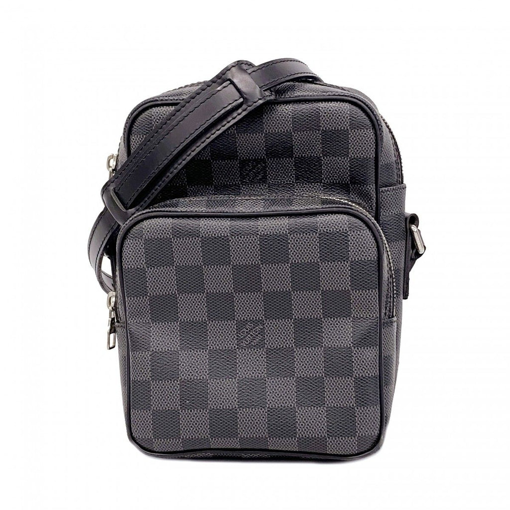 Louis Vuitton Shoulder Bag Damier Graphite Rem Black Gray