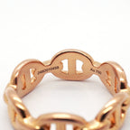 Hermes Ring Enchainee Chaine D'ancre 18k Pink Gold — view 6