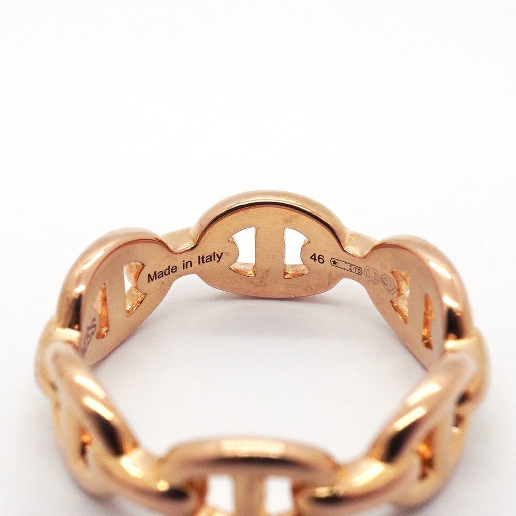 Hermes Ring Enchainee Chaine D'ancre 18k Pink Gold — view 5