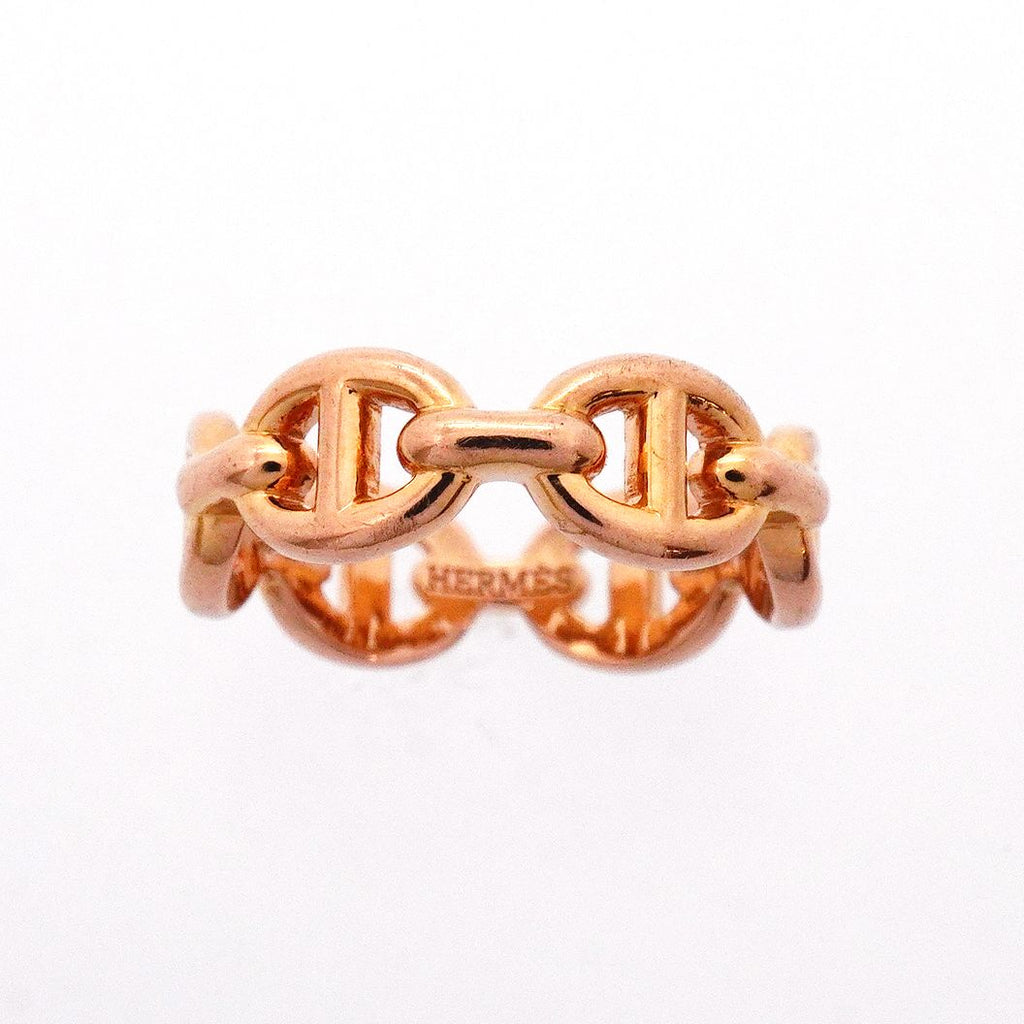 Hermes Ring Enchainee Chaine D'ancre 18k Pink Gold — view 2