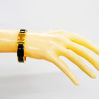 Hermes Bangle Clic Clac PM Gold Plated Blackcles Di Bracelet — view 6
