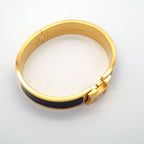 Hermes Bangle Clic Clac PM Gold Plated Blackcles Di Bracelet — view 2