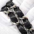 Chanel Shoulder Bag Maxi Quilted Caviar Leather Black Silver — view 7