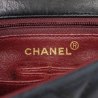 Chanel Shoulder Bag Quilted Lambskin Black Gold — view 5