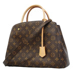 Louis Vuitton Handbag Monogram Mont MM Brown 2-Way