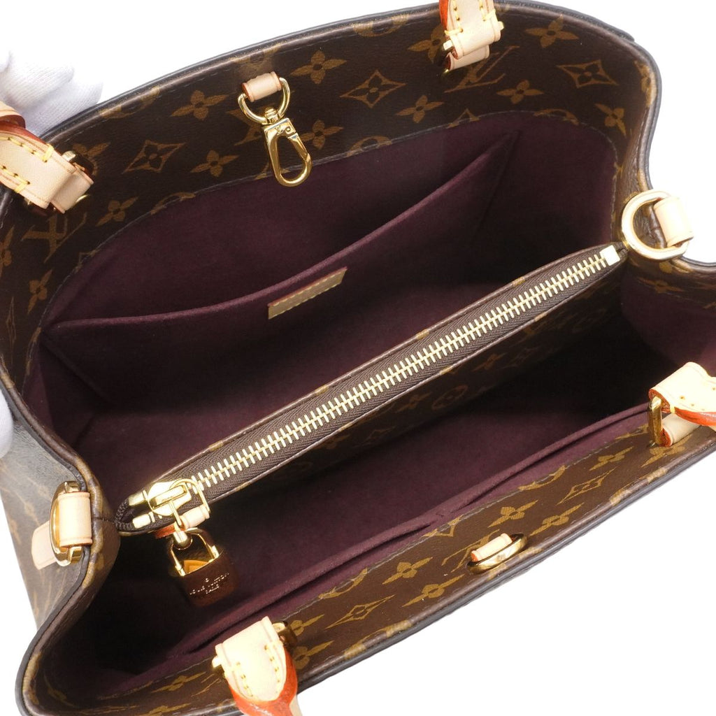Louis Vuitton Handbag Monogram Mont MM Brown 2-Way — view 4
