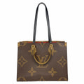 Louis Vuitton Tote Monogram Giant Reverse On The Go MM Brown 2-Way
