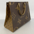 Louis Vuitton Tote Monogram Giant Reverse On The Go MM Brown 2-Way — view 2