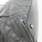 Chanel Tote Quilted Lambskin Black Silver — view 6