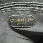 Chanel Tote Leather Black Silver — view 5