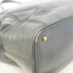 Chanel Tote Leather Black Silver — view 7