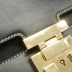 Gucci Shoulder Bag 001 Leather Black Chien Panning Gold — view 8