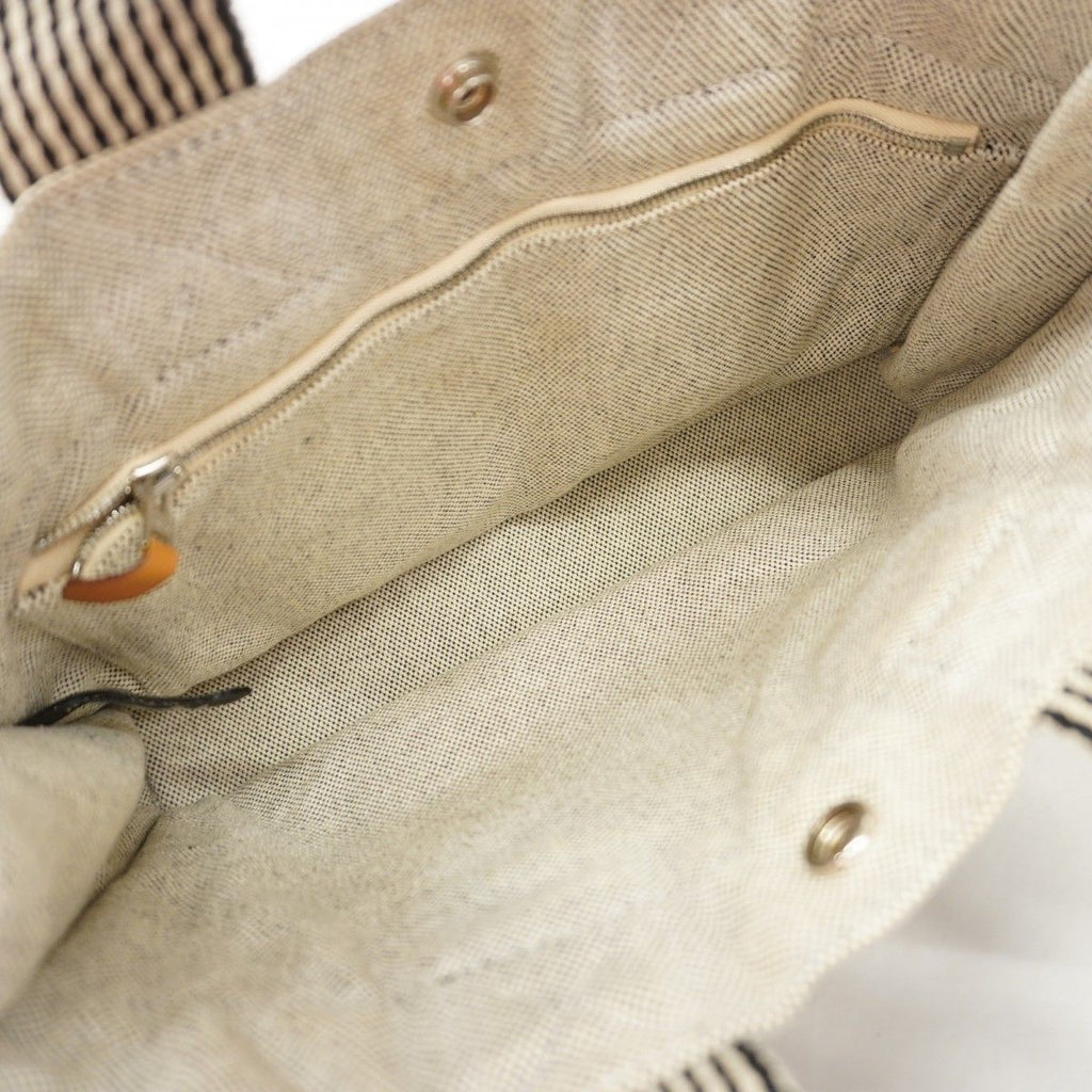 Hermes Tote Fourre Tout Canvas Gray Silver — view 4