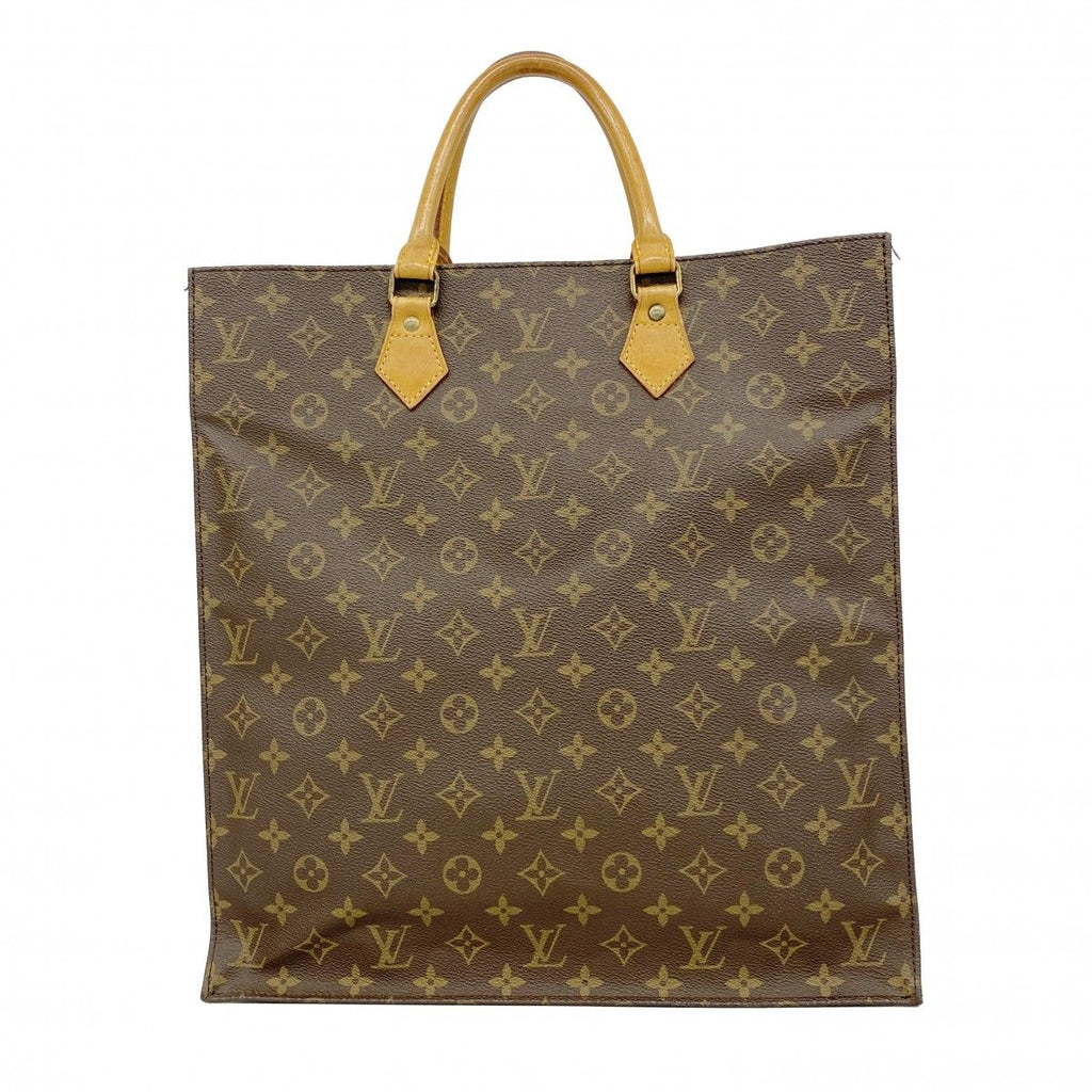 Louis Vuitton Tote Monogram Sac Plat Brown