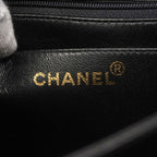 Chanel Shoulder Bag Quilted Caviar Leather Black Gold — view 5