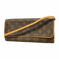 Louis Vuitton Shoulder Bag Monogram Pochette Twin GM Brown