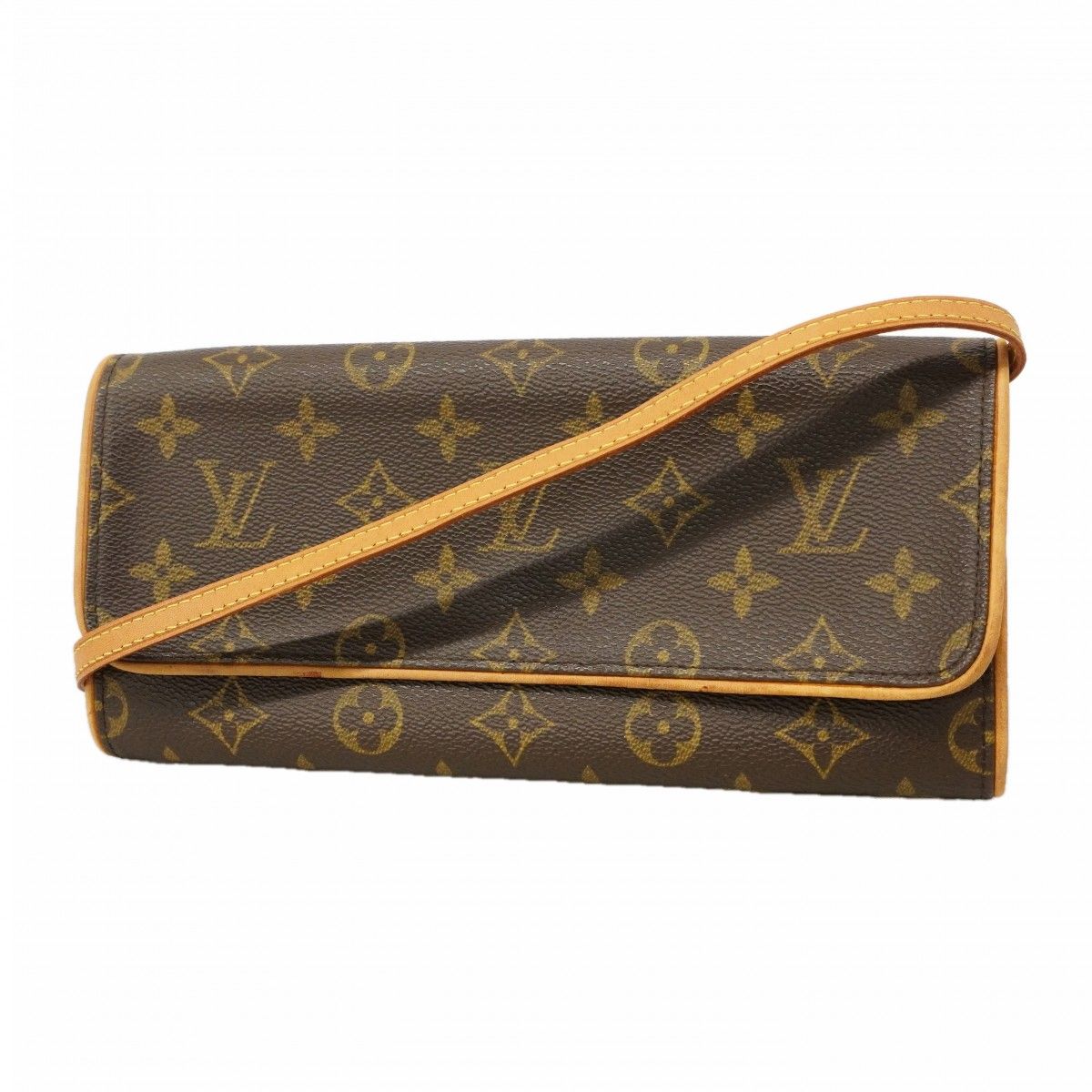 Louis Vuitton Shoulder Bag Monogram Pochette Twin GM Brown