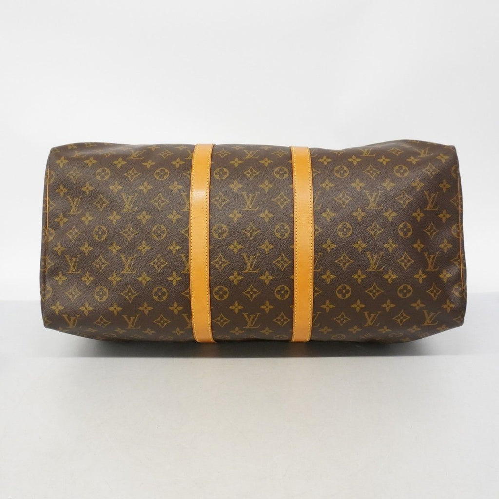 Louis Vuitton Boston Bag Monogram Keepall 55 Brown — view 3