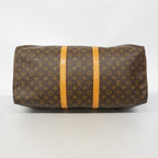 Louis Vuitton Boston Bag Monogram Keepall 55 Brown — view 3
