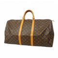 Louis Vuitton Boston Bag Monogram Keepall 55 Brown