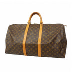 Louis Vuitton Boston Bag Monogram Keepall 55 Brown