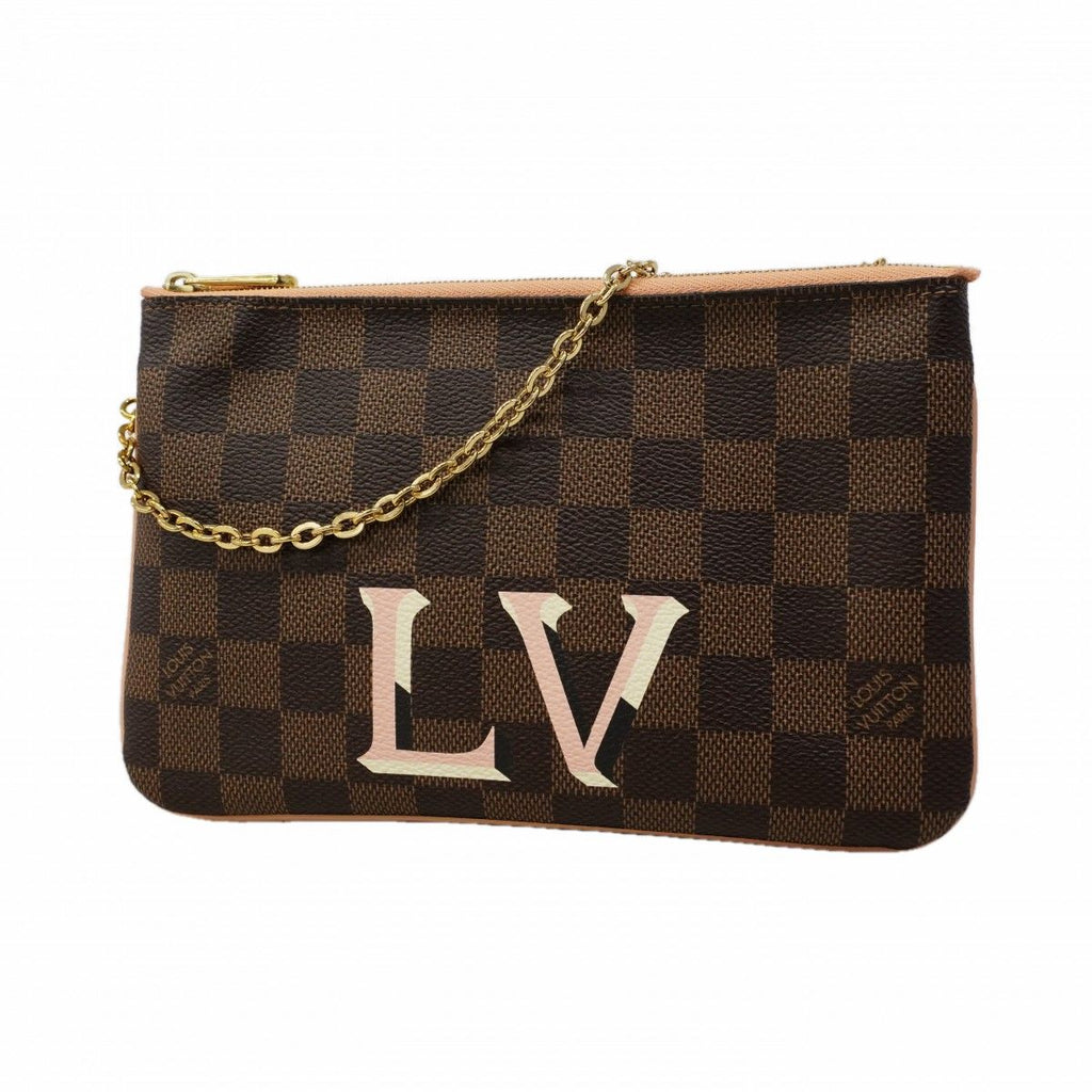 Louis Vuitton Shoulder Bag Damier Pochette zip Ebenuladies