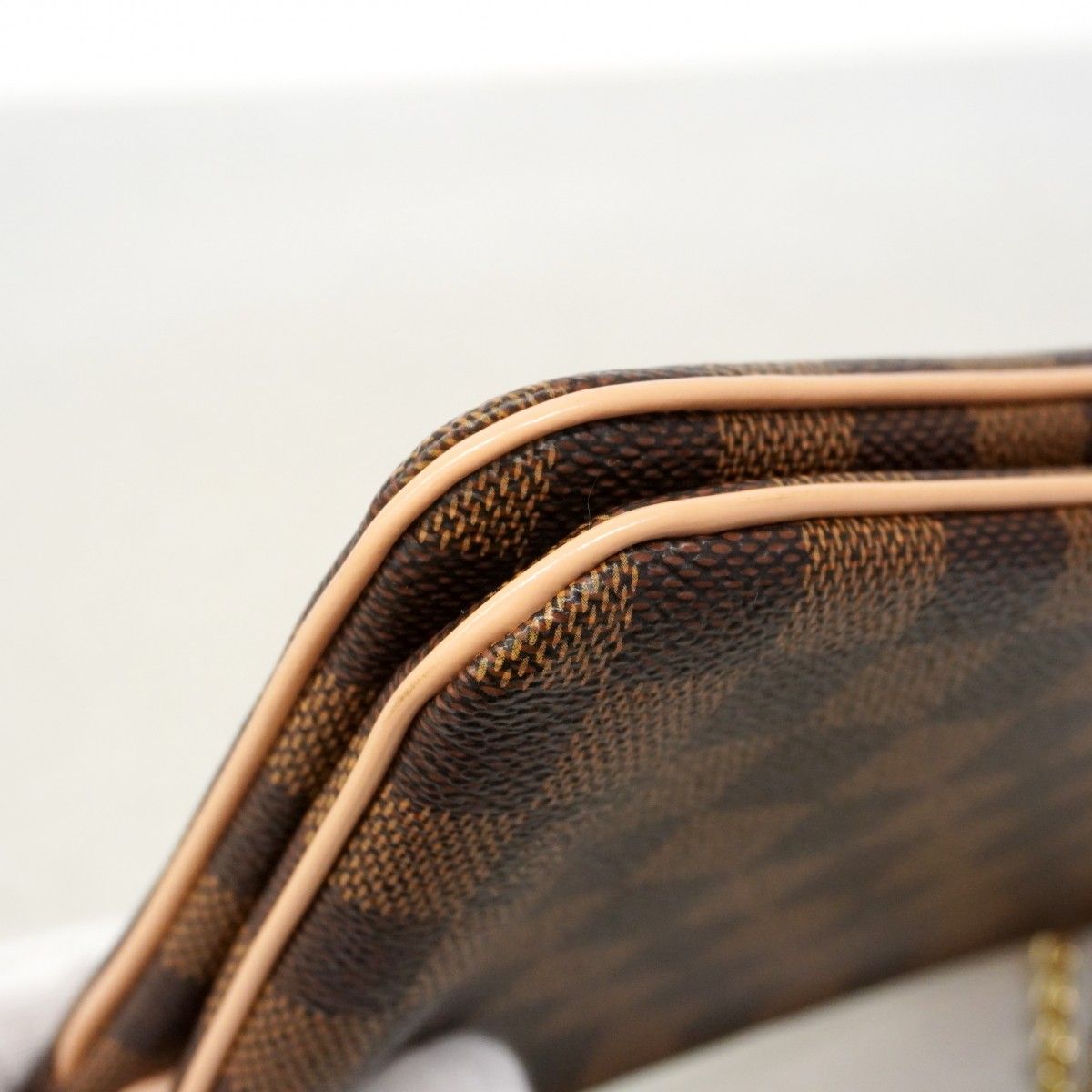 Louis Vuitton Shoulder Bag Damier Pochette zip Ebenuladies — view 6