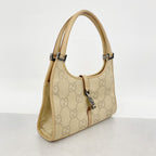 Gucci Handbag Jackie Jumbo GG 002 Canvas Lightbrown Silver — view 2