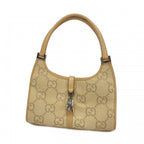 Gucci Handbag Jackie Jumbo GG 002 Canvas Lightbrown Silver