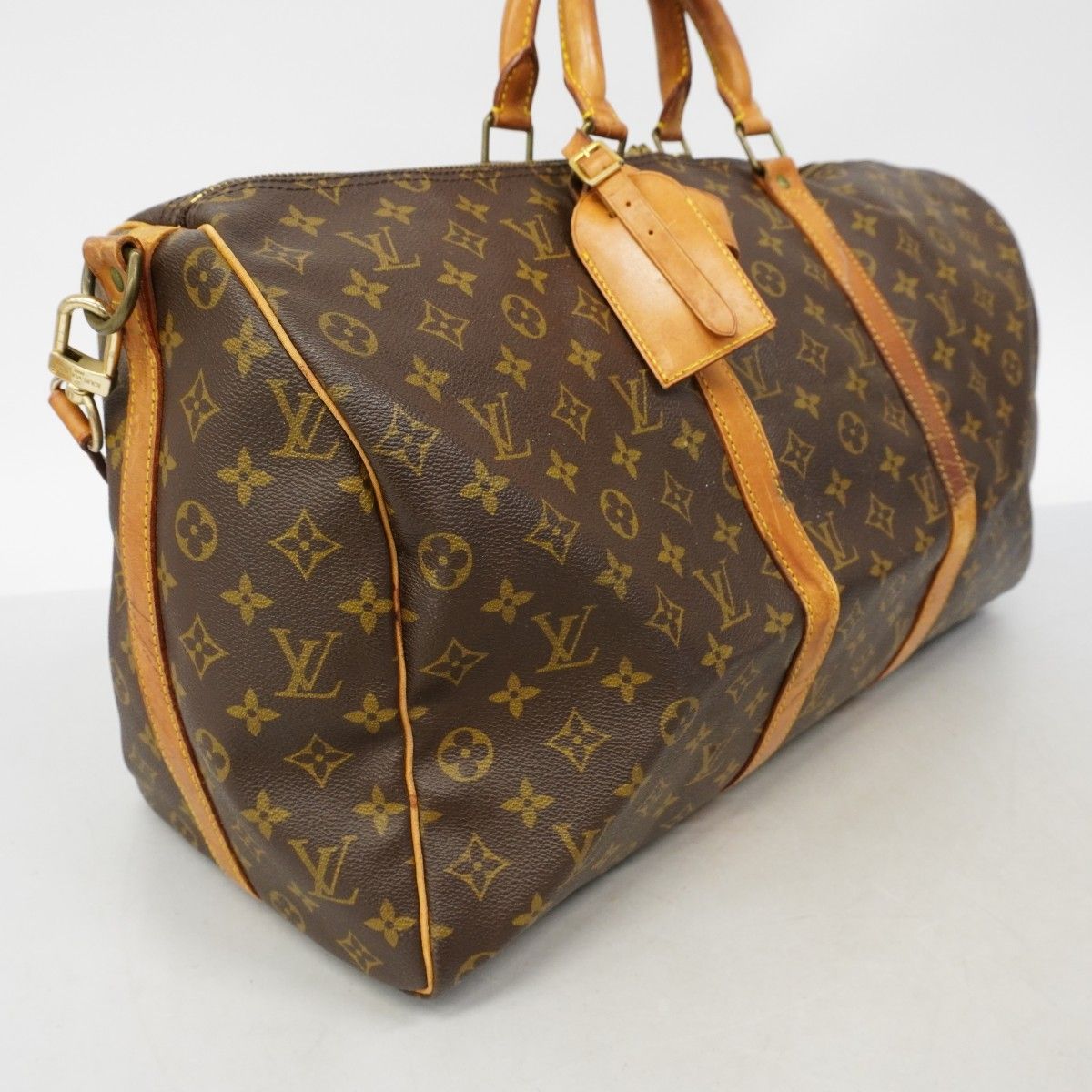 Louis Vuitton Shoulder Bag Monogram Keepall Bandouliere 50 Brown — view 2