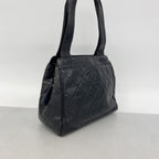 Chanel Handbag Quilted Lambskin Black Gold — view 2