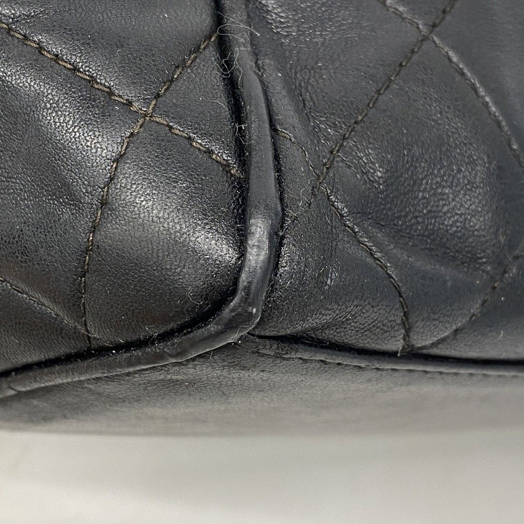 Chanel Handbag Quilted Lambskin Black Gold — view 7