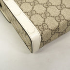 Gucci Shoulder Bag GG Supreme Brown White Gold — view 8