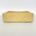 Chanel Shoulder Bag Quilted Lambskin Beige Gold — view 3