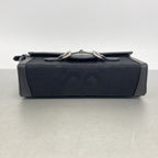 Gucci Shoulder Bag Horsebit Jumbo GG Canvas Black Silver — view 3