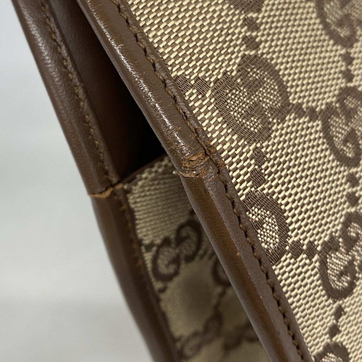 Gucci Handbag GG Canvas Jackie 002 Brown Silver — view 6