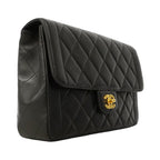 Chanel Shoulder Bag Diana Lambskin Black Gold — view 2