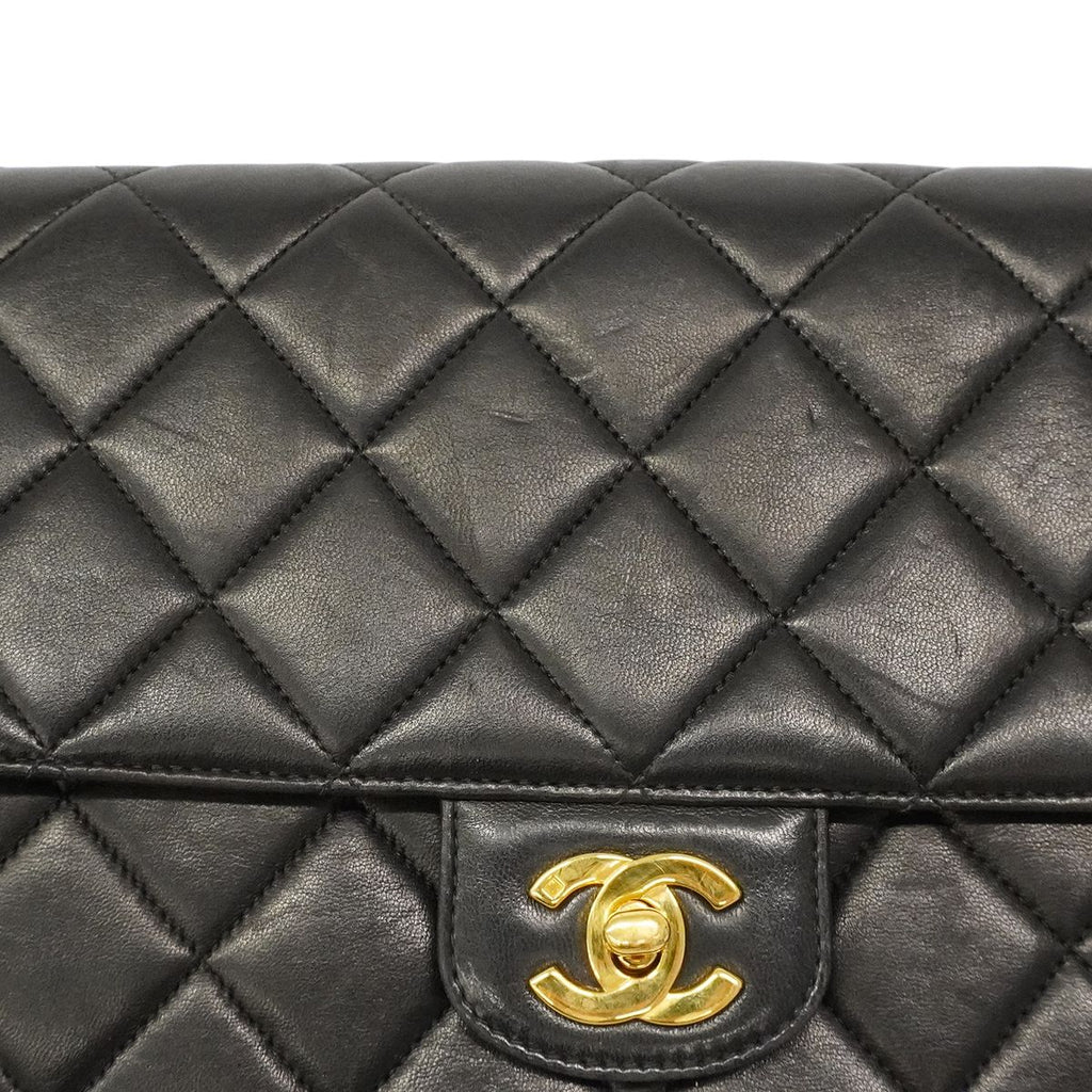 Chanel Shoulder Bag Diana Lambskin Black Gold — view 6