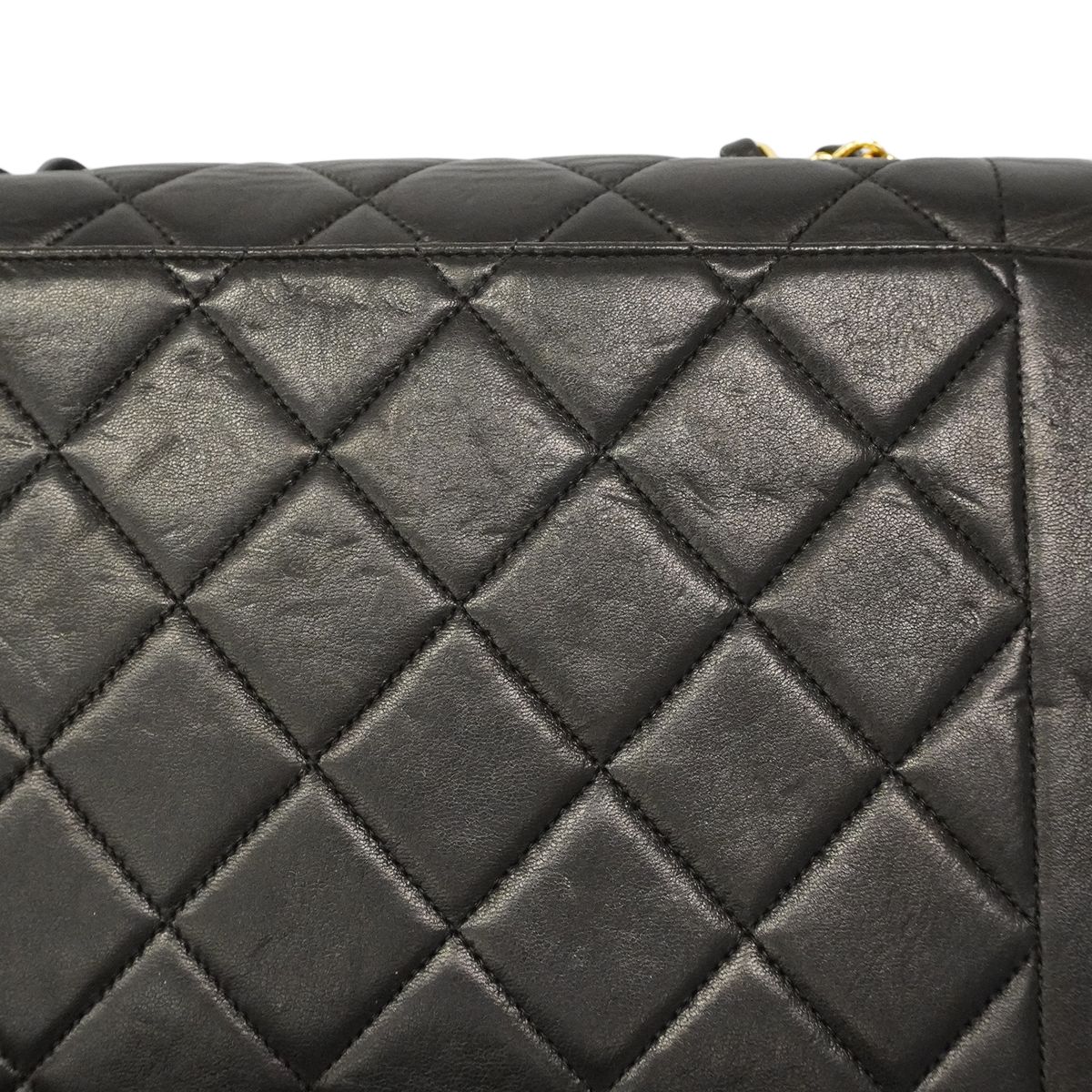 Chanel Shoulder Bag Diana Lambskin Black Gold — view 7